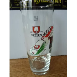 1 VERRE SPATEN MUNCHEN 50CL HT 18.50CM JEUX OLYMPIQUES 1988