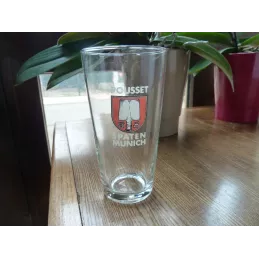 1 VERRE SPATEN MUNICH POUSSET 25CL HT.14.20CM