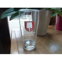 1 VERRE SPATEN MUNCHEN 30CL HT.14.70CM