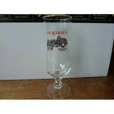 1 VERRE SPATEN MUNCHEN  UR-MARZEN 25CL HT 18.40CM