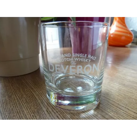 4  VERRES DEVERON SCOTCH WHISKY  25CL HT.9.20CM