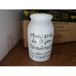 1 POT A MOUTARDE  DE DIJON  HT 12.50CM