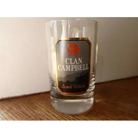 6 VERRES CLAN CAMPBELL BABY HT 9CM DIAMETRE 5.40CM