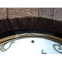 PENDULE ADELSHOFFEN EN FOND DE TONNEAU  DIAMETRE 32CM