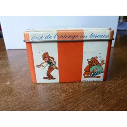 BOITE L'ALSACIENNE CHAMONIX  ORANGE  21.50CM X11.50CM X7.40CM