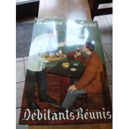 TOLE  DEBITANTS  REUNIS 48.70CM X33.80CM