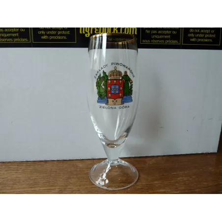 1 VERRE ZAKLADY PIWOWARSKIE 25/30CL HT 18.50CM