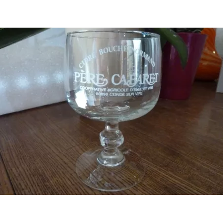 6 VERRES CIDRE  PERE CABARET 25CL HT.12.70CM