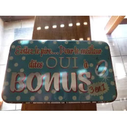 BOITE  LESSIVE BONUS 22.50CM X13.50CM X21.50CM