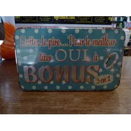 BOITE  LESSIVE BONUS 22.50CM X13.50CM X21.50CM