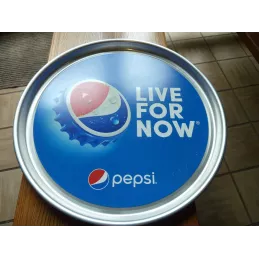1 PLATEAU PEPSI EN TOLE  DIAMETRE 38CM