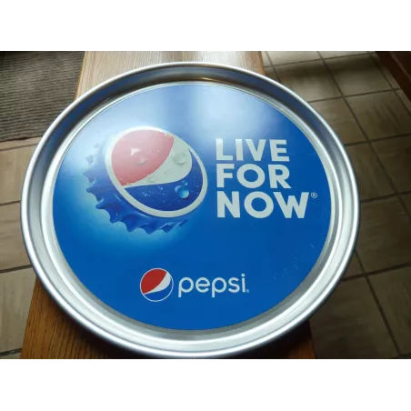 1 PLATEAU PEPSI EN TOLE  DIAMETRE 38CM