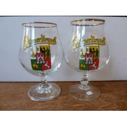 2 VERRE PILSNER URQUELL 30CL HT 15CM ET 15.50CM
