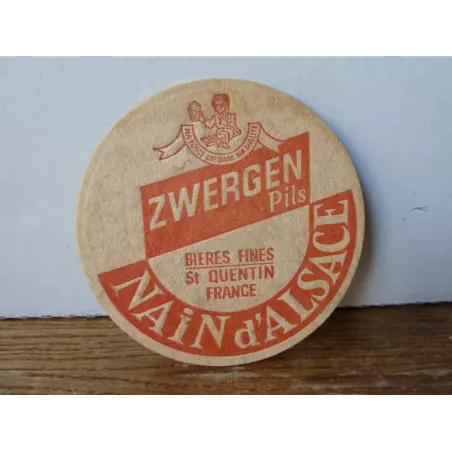 1 SOUS BOCK ZWERGEN PILS   NAIN D'ALSACE