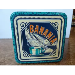 BOITE BANANIA  FARINE 9.50CM X9.50CM HT 17CM