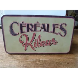 BOITE CEREALES KILEUR  17.50CM X9.80CM