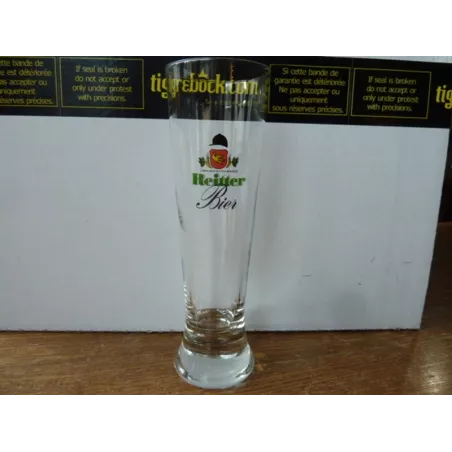 1 VERRE  REITTER BIER 25CL HT 20.40CM