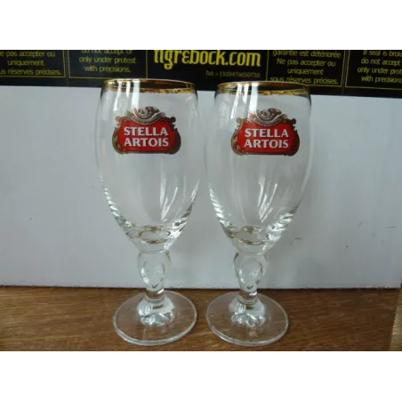 2 VERRES STELLA ARTOIS 25CL HT 17.90CM