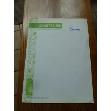 1 MENU CHARTREUSE 32CM X24CM