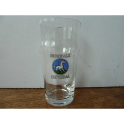 1 VERRE EMAILLE  HORSE-ALE...