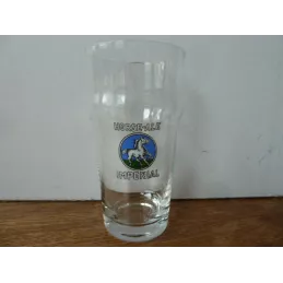 1 VERRE EMAILLE  HORSE-ALE 33CL HT 14CM