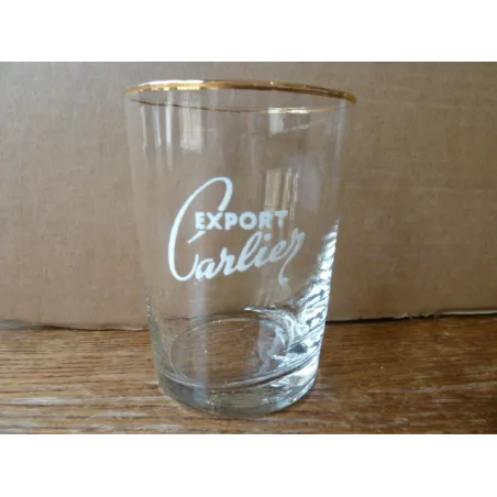 1 VERRE CARLIER EXPORT EMAILLE 20/25CL HT 10CM DIAMETRE 7.20CM