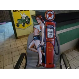 TOLE GASOLINE PINUP 80CMX43.50CM