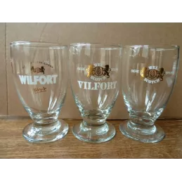 3 VERRES VILFORT 25CL HT 13.20CM  DIFFERENTS