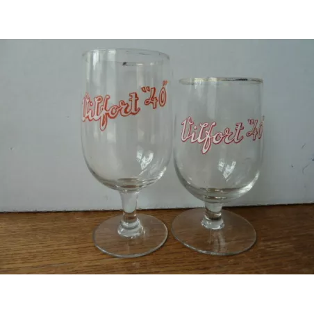 2 VERRES VILFORT40 HT 13CM ET 14.70CM