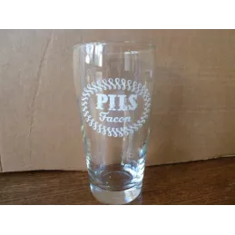 1 VERRE FACON PILS HT 13.40CM