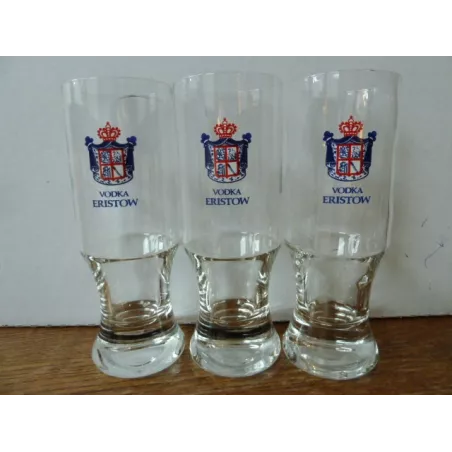 3 VERRES VODKA  ERISTOW 17CL HT.15CM