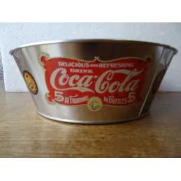 PANIERE A PAIN COCA-COLA  DIAMETRE 23CM  HT 8.50CM