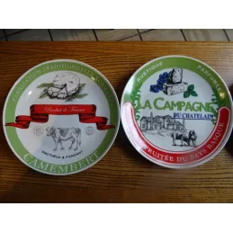 4 ASSIETTES A FROMAGE  DIAMETRE 19.20CM