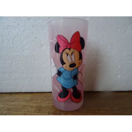 1 VERRE MINNIE  ROSE  HT 13.50CM