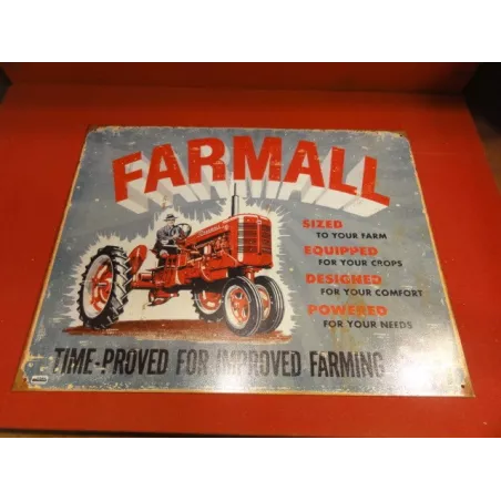 TOLE  TRACTEUR  FARMALL