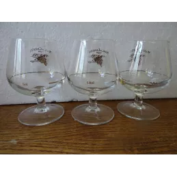 3 VERRES MARC DU CHASTEL HT 9.50CM