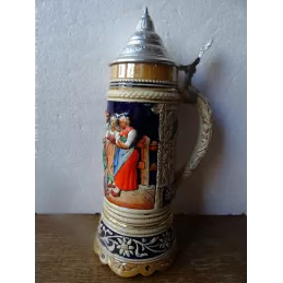 CHOPE MUSICALE  HT 29CM AVEC LE COUVERCLE