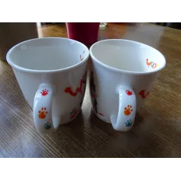 2 MUGS BOULDOGUE  35CL HT 9.50CM