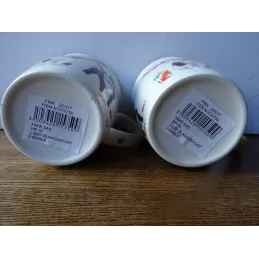 2 MUGS BOULDOGUE  35CL HT 9.50CM