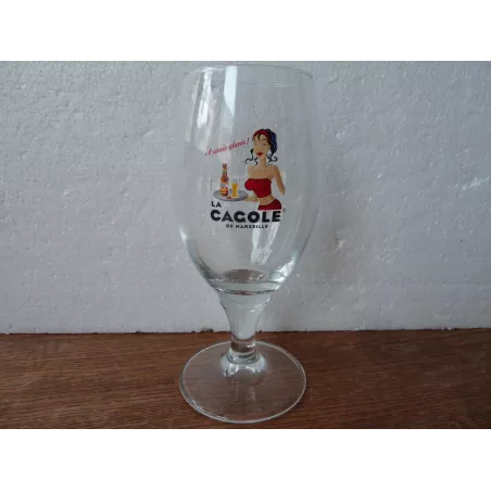 1 VERRE LA CAGOLE DE MARSEILLE 25CL HT 17.70CM