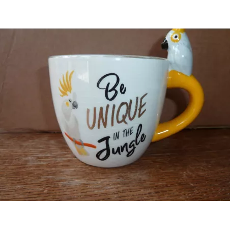 MUG PERROQUET 28/30CL HT 8.50CM