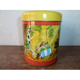 BOITE ASTERIX  DIAMETRE 10CM HT 12CM