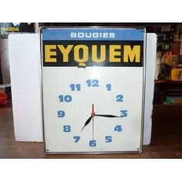 PENDULE  BOUGIES EYQUEM EN TOLE  40CM X32CM