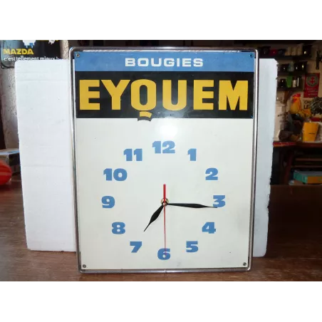 PENDULE  BOUGIES EYQUEM EN TOLE  40CM X32CM