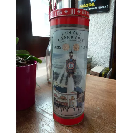 BOITE BISCUIT LU  DIAMETRE 10CM  HT 29CM