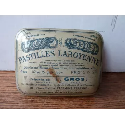 BOITE PASTILLES LAROYENNE  CLERMONT FD 8CM X6CM
