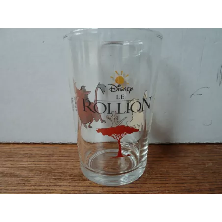 1 VERRE LE ROI LION HT 9.70CM