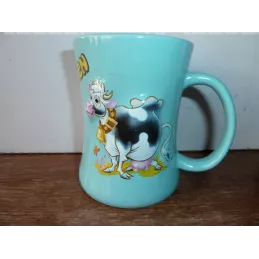 MUG  VACHE BLEUE  JULIEN HT 11.20CM