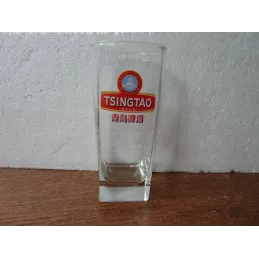 3 VERRES TSINGTAO 25CL HT 14CM