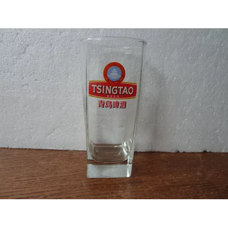3 VERRES TSINGTAO 25CL HT 14CM